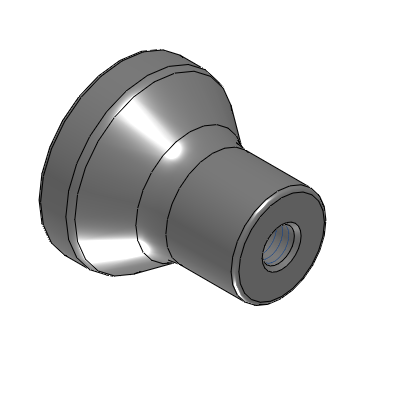 Precision Cleaning Knurled Knobs - Stainless Steel, Round Shaped