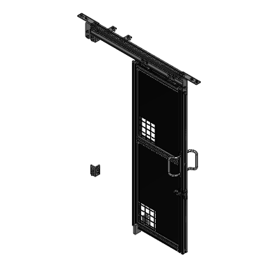 Safety Fence Slide Door Units - B - Upper and Lower Same Panels Type -