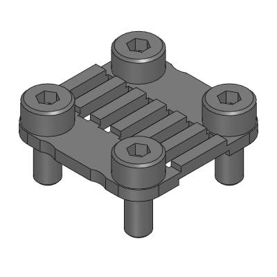 Timing Belt Clamp Plate - TBCN Series - Fitting Plate (Through Hole) Only