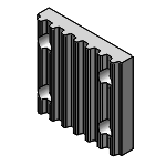 Fixations en métal pour courroie de distribution-Type court inférieur en métal