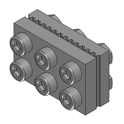 Fixations en métal pour courroie de distribution-Type à fixation d'écrou