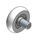 Engineering Plastic Bearings Male Thread Arc Low Dust Raise Type