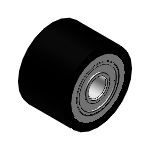 Rollers - With Core Material Press Fit Bearings - with Chloroprene Rubber Sponge