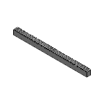 Induction Hardened Rack Gears - Ground - Length Fixed Hole Position Configurable Type (Number of Holes is up to 3)