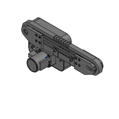 塑料链条输送机　-单列头部驱动3槽型材（链轮直径57mm）