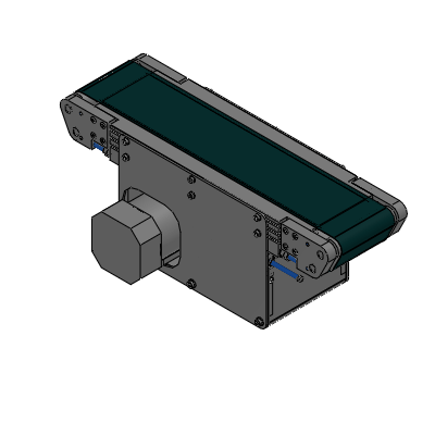 平皮带输送机 大功率型 - 中间驱动 3槽框架型（滑轮直径30mm）适用于欧洲
