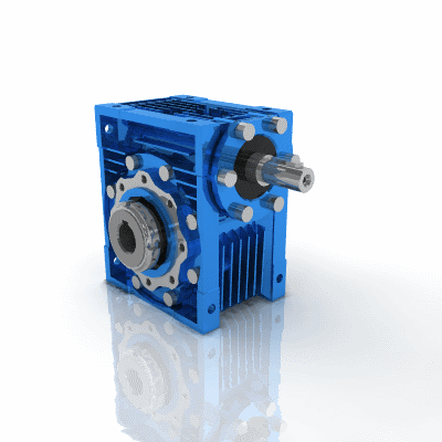 Riduttore a vite senza fine con albero maschio in ingresso e limitatore di coppia