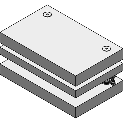 Steel die sets, 3 plates, 2 posts, types A-C-D, M-Line
