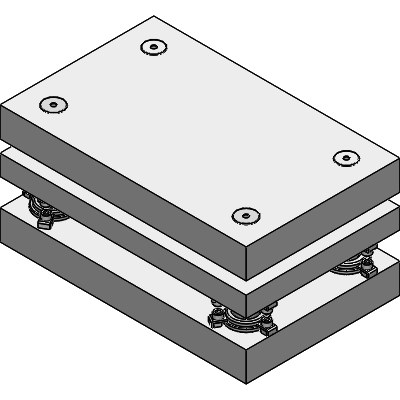 Steel die sets, 3 plates, 4 posts, type Q, M-Line
