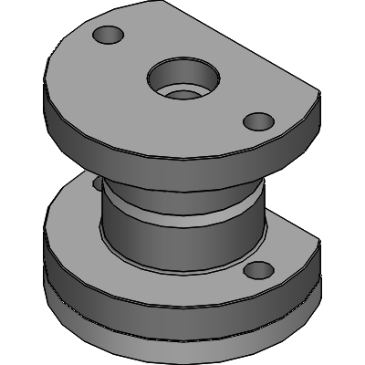 Tapered interlocks with spacer disk