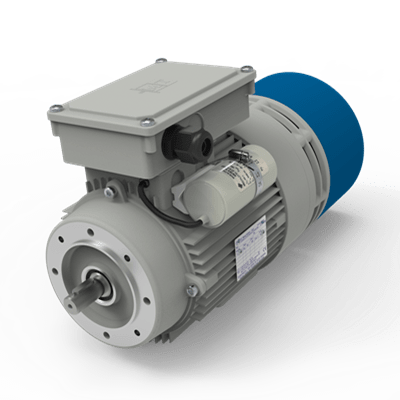 Single-phase high braking torque motors