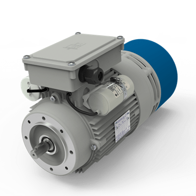 Single-phase high braking torque motors with high starting torque