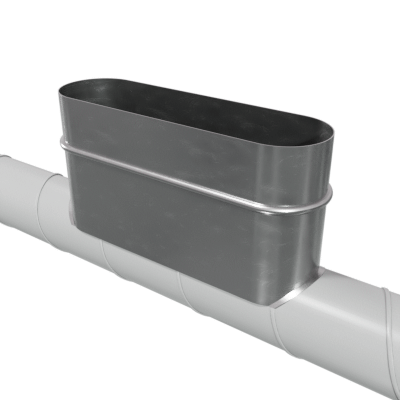 Connection sleeve, symmetrical, oval ASTSO