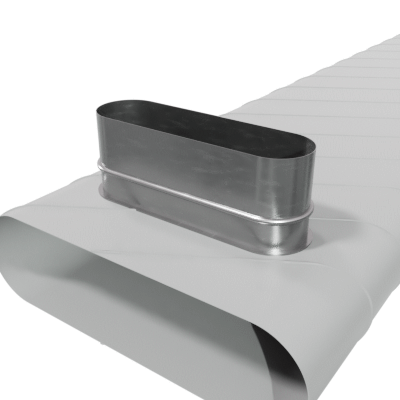 Connection sleeve, oval, 90° ASTO