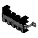 Strain relief / cable fixing plate