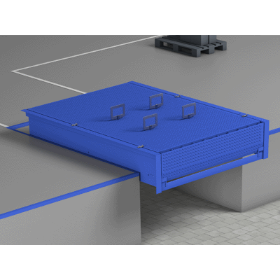 HYDRAULIC DOCK LEVELLER WITH HINGED LIP AS REPLACEMENT SOLUTION