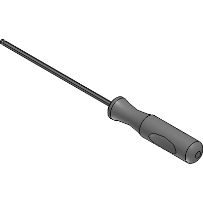 Ball - End Hexagon Screwdriver with Screw Holding Function