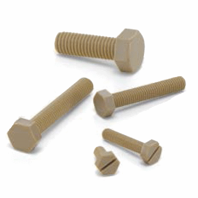 Plastic Screw PEEK / Hexagon Head Screw / Inch Thread