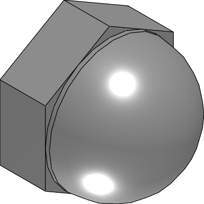 Plastic Screw POM / Domed Cap Nut