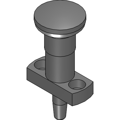 Indexing Plunger with Flange for Precision Locating, Taper Pin type