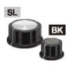 Plastic Rimmed Spin Knob