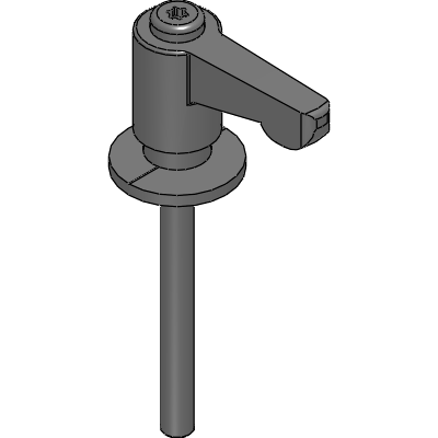 Clamp Lever with Flat Washer for Slotted Hole - Miniature Flat Lever Type