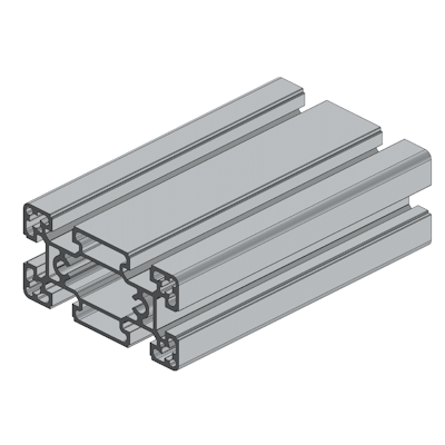 Supports - Anodized aluminium profile 40x80