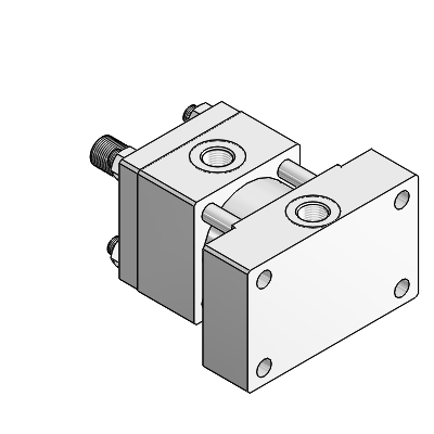 Cap rectangular flange