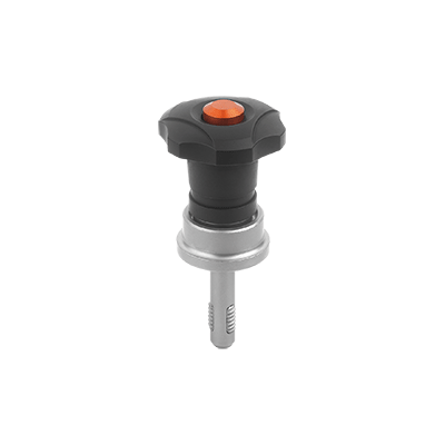 Broche de fixation filetée en acier ou en acier inoxydable avec palier anti-friction pour augmenter la force de serrage