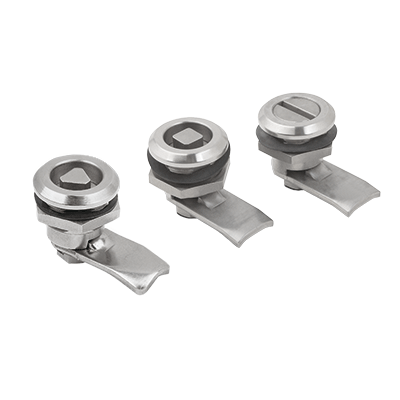 Quarter-turn lock, stainless steel