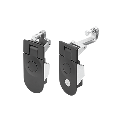 Fermetures à levier de compression en zinc, semi-circulaires