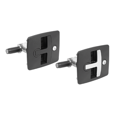 Verrous rotatifs à compression en plastique avec poignée en T, fixes