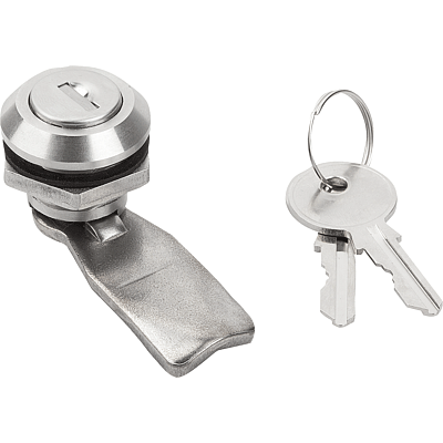 Quarter-turn lock lockable stainless steel