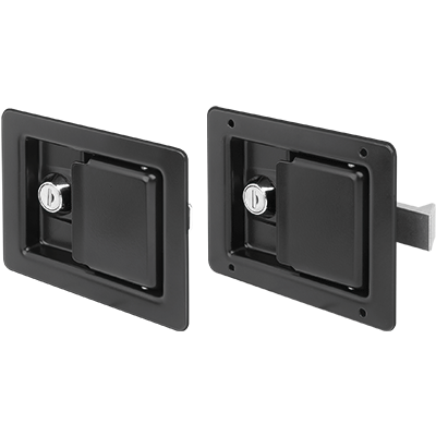 Snap locks, steel, with fold-down grip