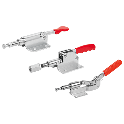 Schubstangenspanner Stahl, horizontal Haltekraft bis 3000 N