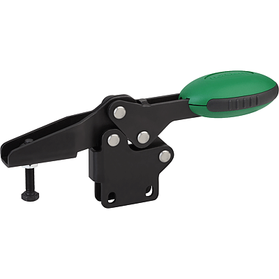 Dispositivo de sujeción rápida horizontal con pie vertical y husillo de presión ajustable