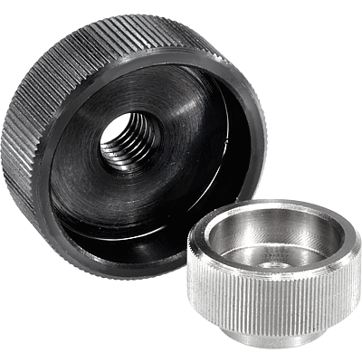 Knurled nuts steel and stainless steel, DIN 6303