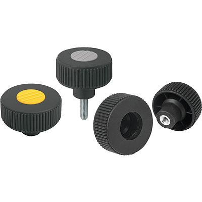 Knurled knobs