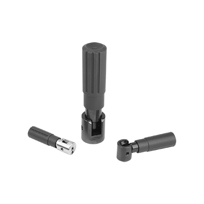 Cylindrical grips, plastic fold-down