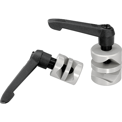 Noix de serrage avec manette indexable