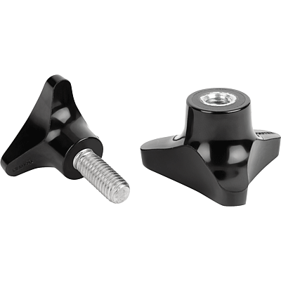 Clamping grips tristar with high collar