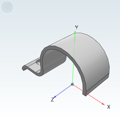 Pipe clamps DIN 1596 single-lug, light version