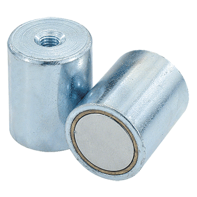 Magnets deep pot with internal thread NdFeB