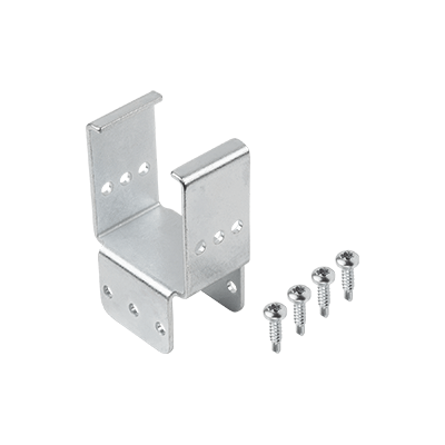 Supporto di aggancio in acciaio per guide a rulli