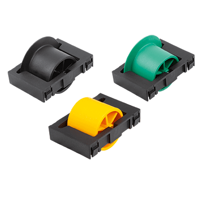 Rullelement plast  för rullskenor