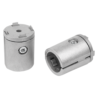 Raccords en T Ø30 avec raccordement à la rainure 8 type I avec dispositif anti-rotation