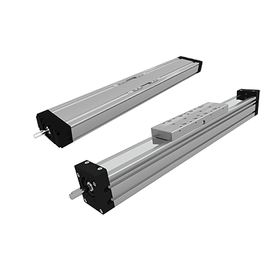 Linear actuator with ball screw drive and profile guide rail