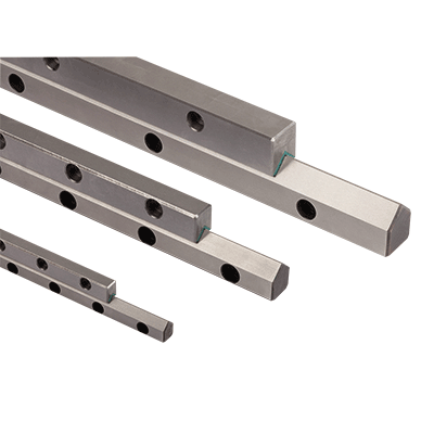 Guide rails Teflon-coated