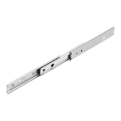 Teleskopskenor i rostfritt stål för montering på sidan, överutdragbara, bärförmåga upp till 12 kg