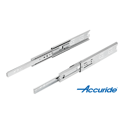 Teleskopschienen Stahl für Seitenmontage, Vollauszug, Tragkraft bis 68 kg